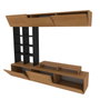 Hanah Home Sasa Unidad de TV - Teak, Black